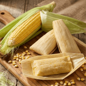 Envueltos de maiz dulce y queso